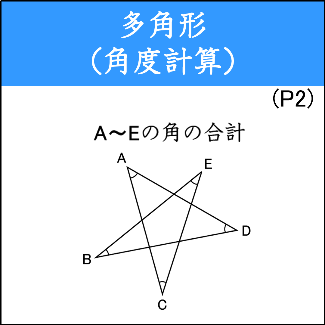 多角形の内角の和の応用問題（1）