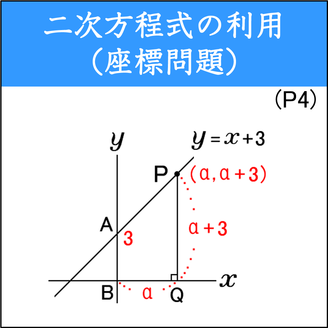 二次方程式の利用問題（座標）