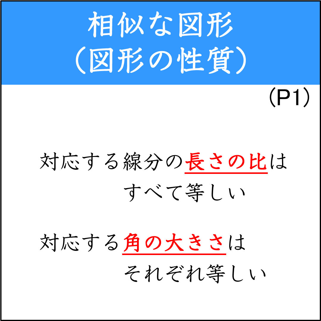 相似な図形の対応する線分と角と相似比の基本問題