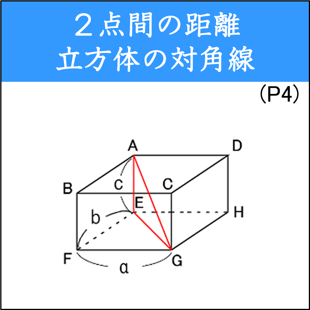 直方体の対角線の長さを求める問題